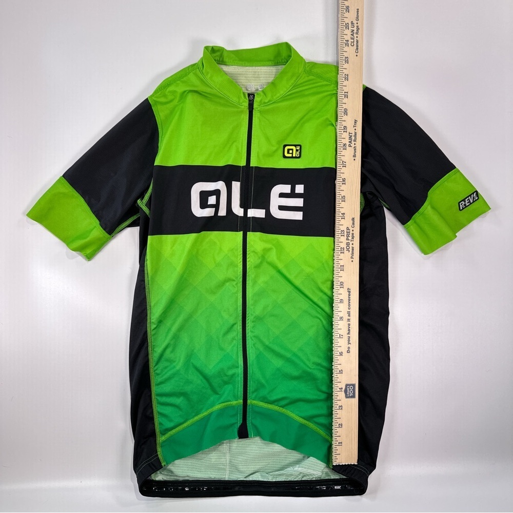 Alé Men’s Race Fit Bike Jersey Neon Green Black M - Picture 6 of 7